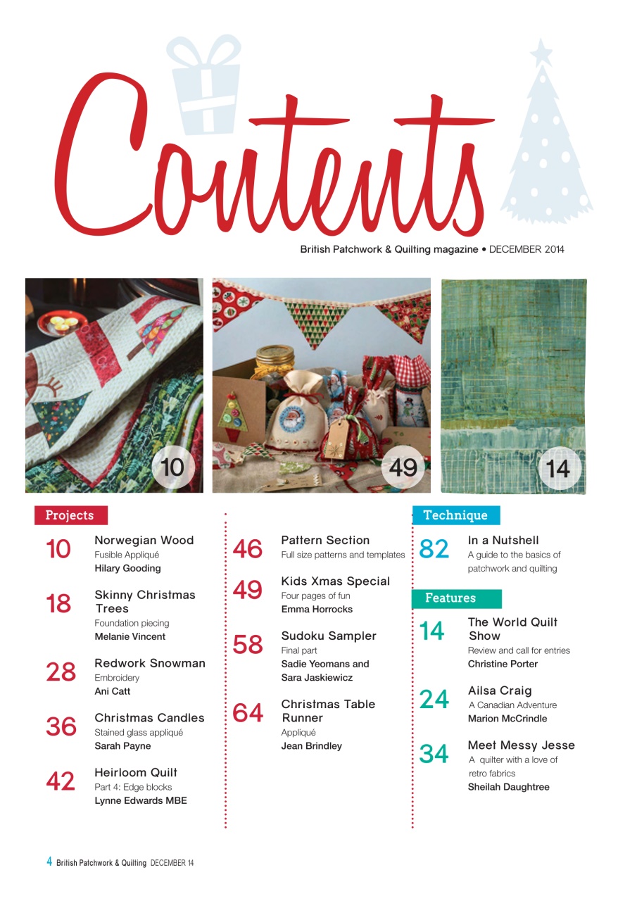 Patchwork and Quilting Preview Pages