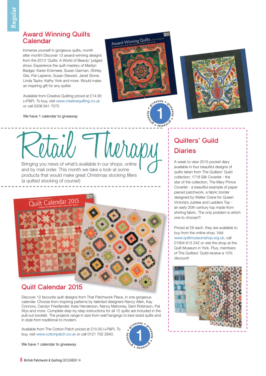 Patchwork and Quilting Preview Pages