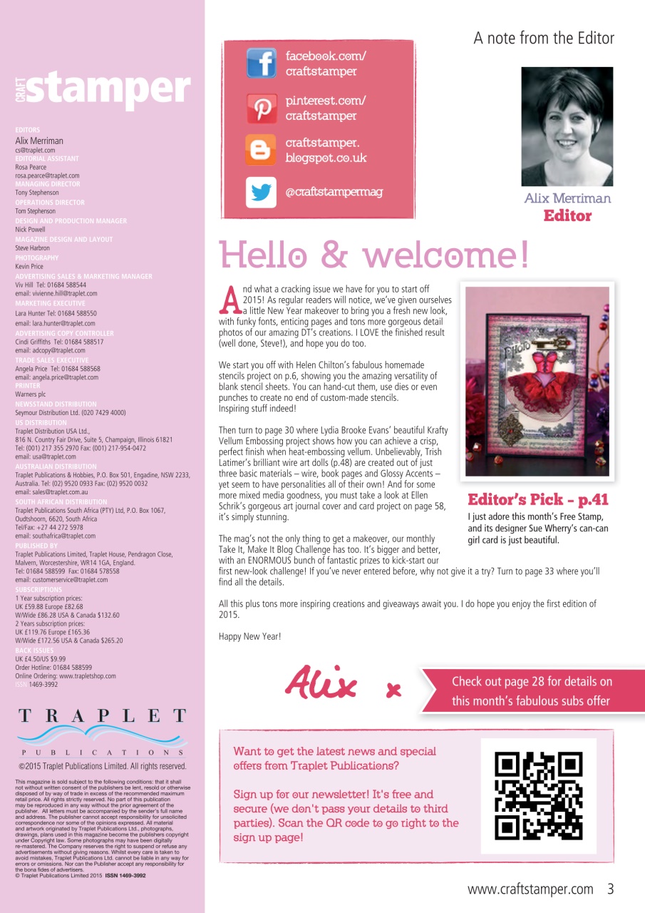 Craft Stamper Preview Pages