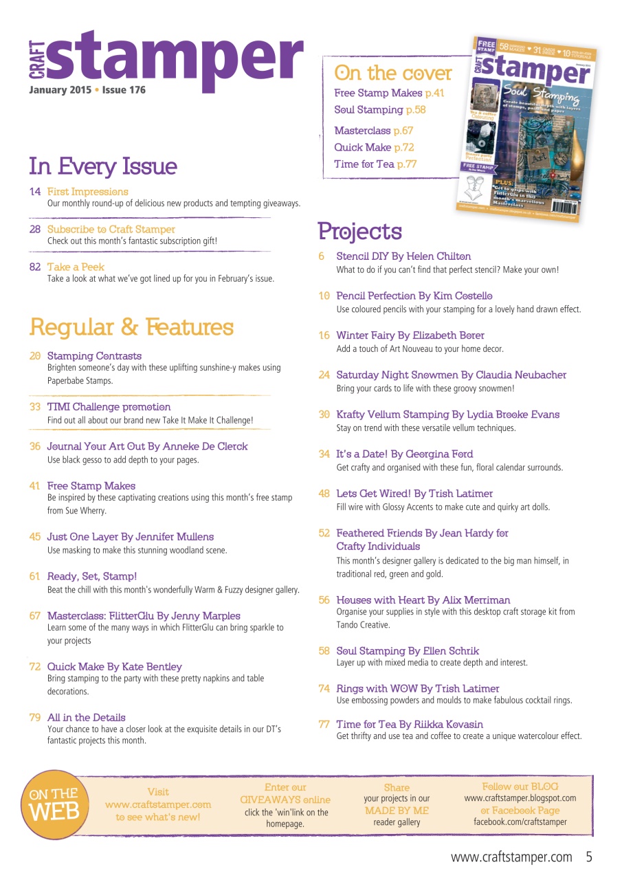 Craft Stamper Preview Pages