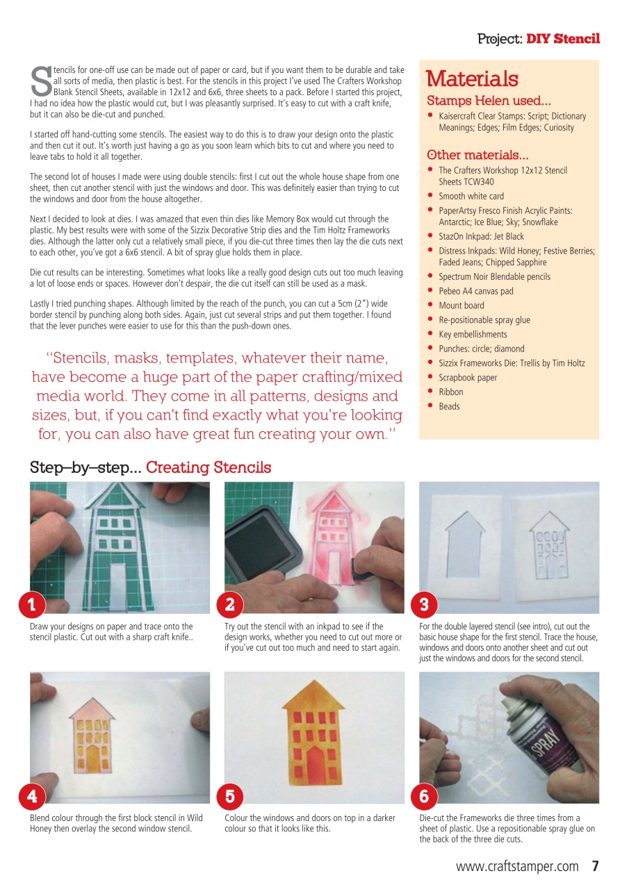 Craft Stamper Preview Pages