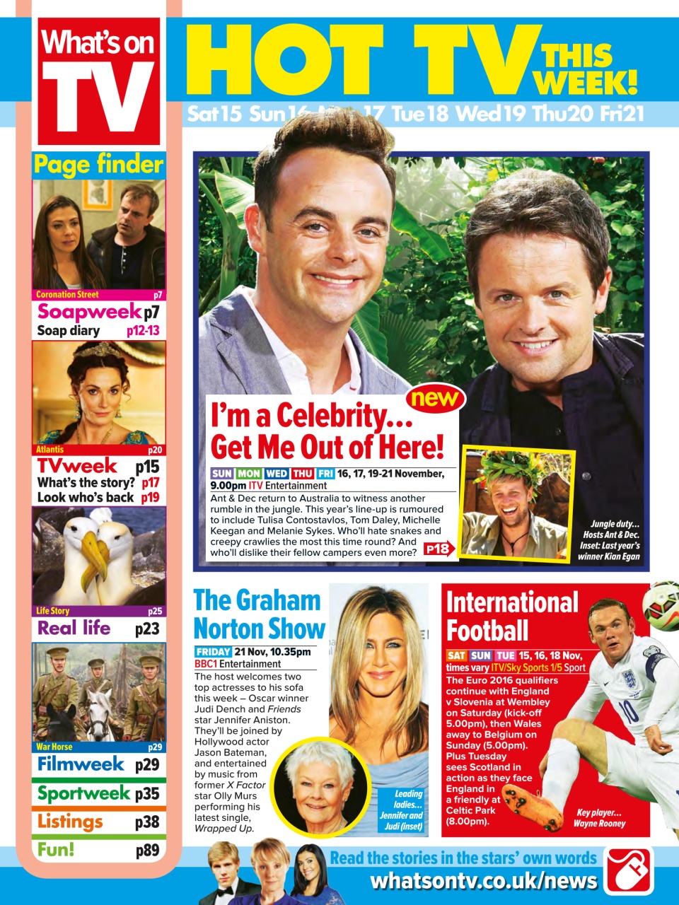 What's on TV Preview Pages
