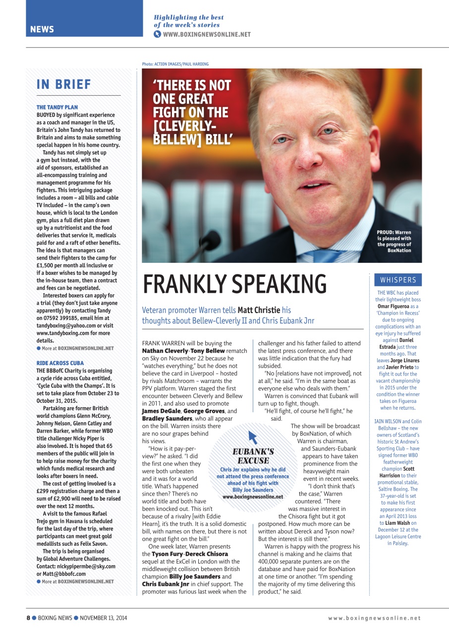 Boxing News Preview Pages