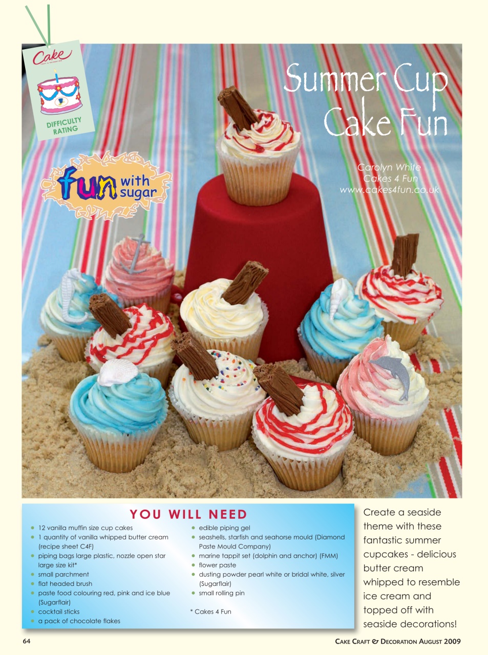 Cake Decoration & Sugarcraft Magazine Preview Pages