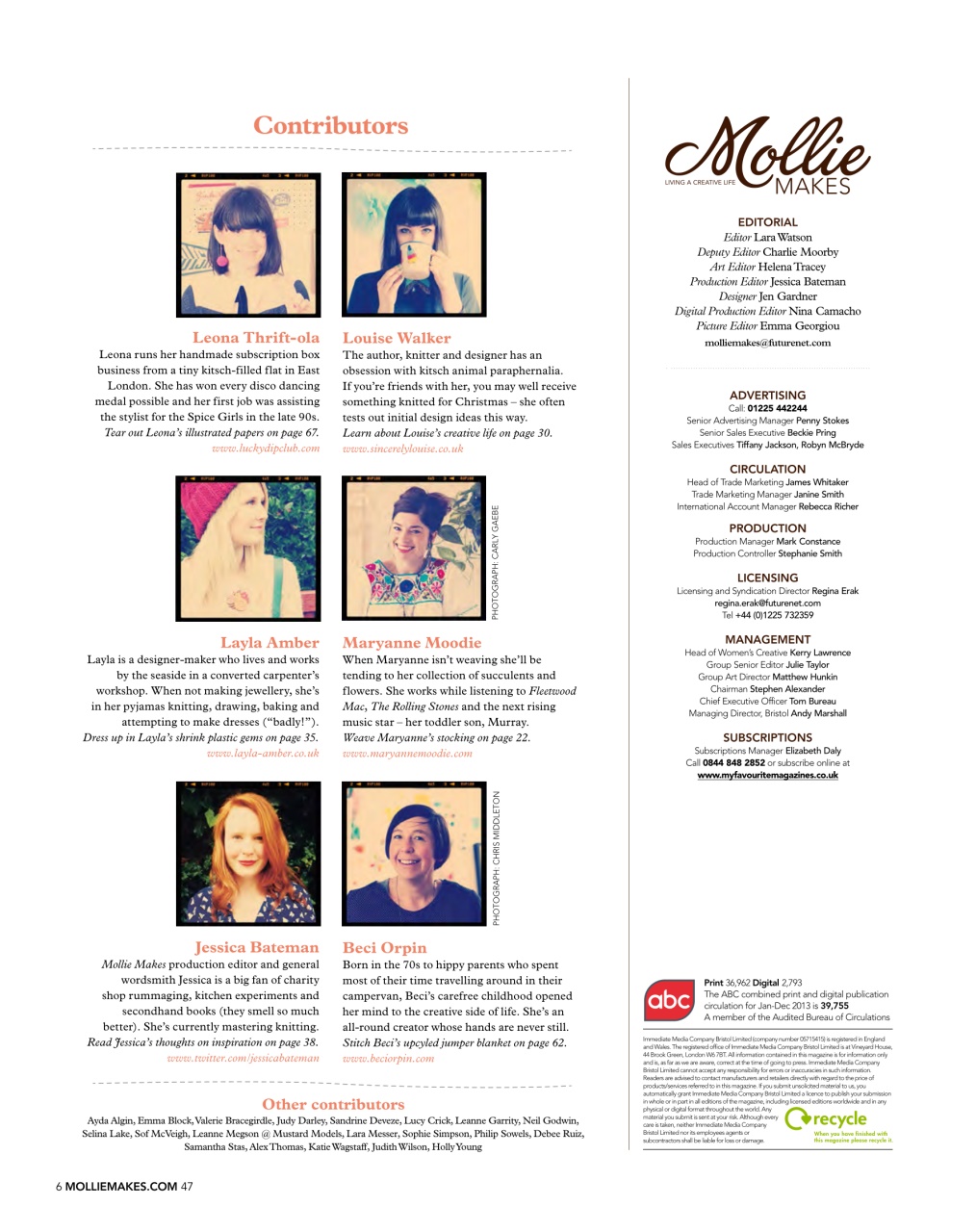 Mollie magazine Preview Pages