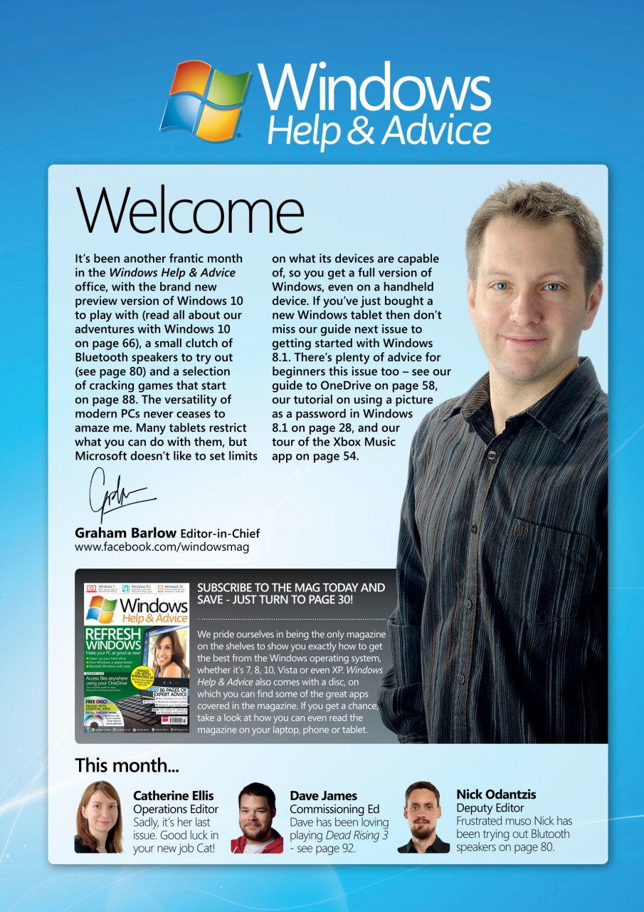 Windows Help & Advice Preview Pages