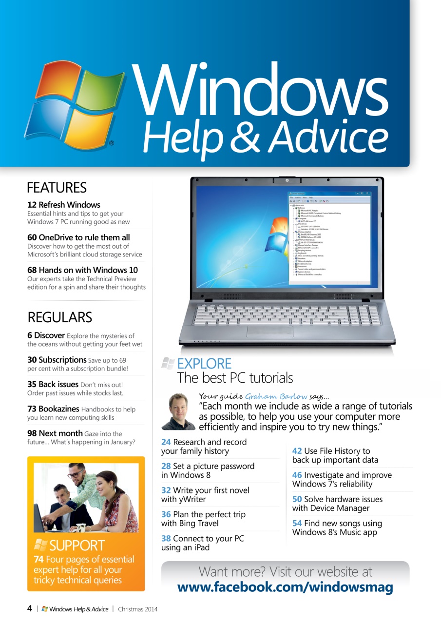 Windows Help & Advice Preview Pages