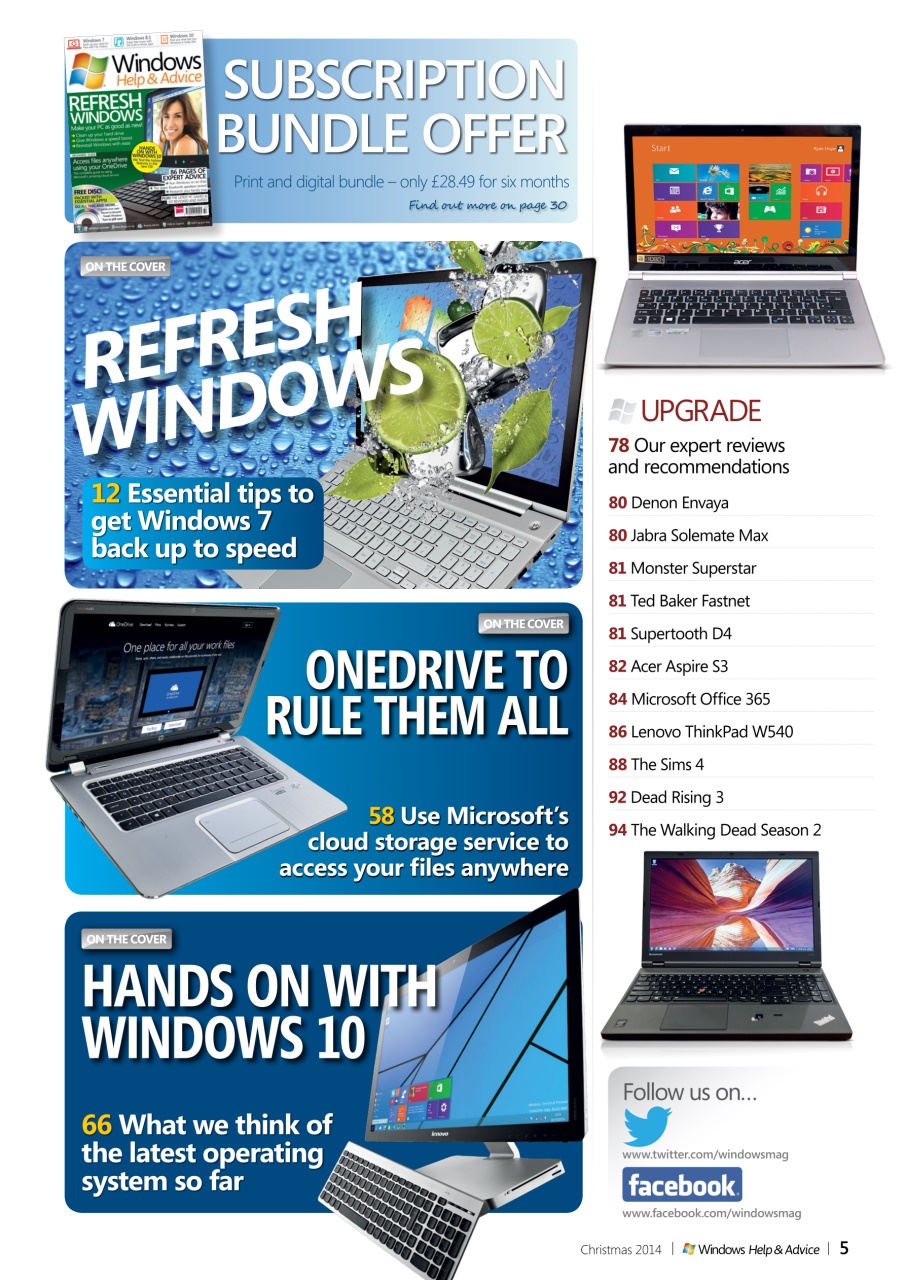 Windows Help & Advice Preview Pages