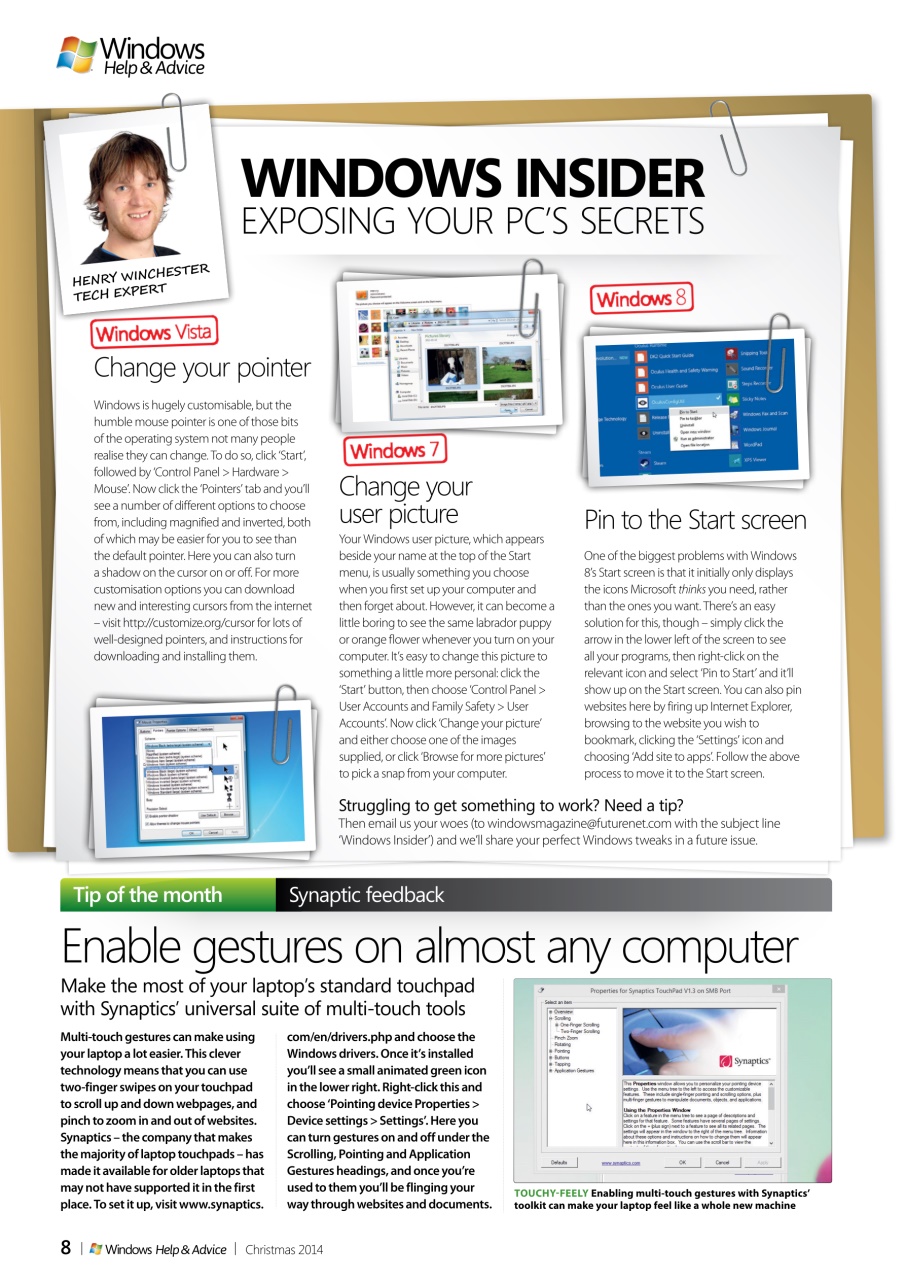 Windows Help & Advice Preview Pages