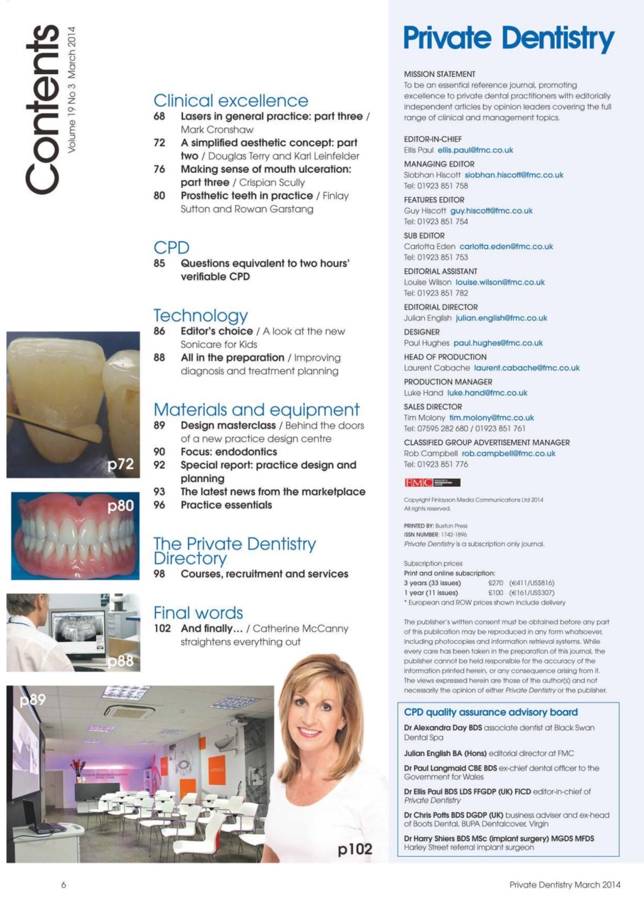 Private Dentistry Preview Pages