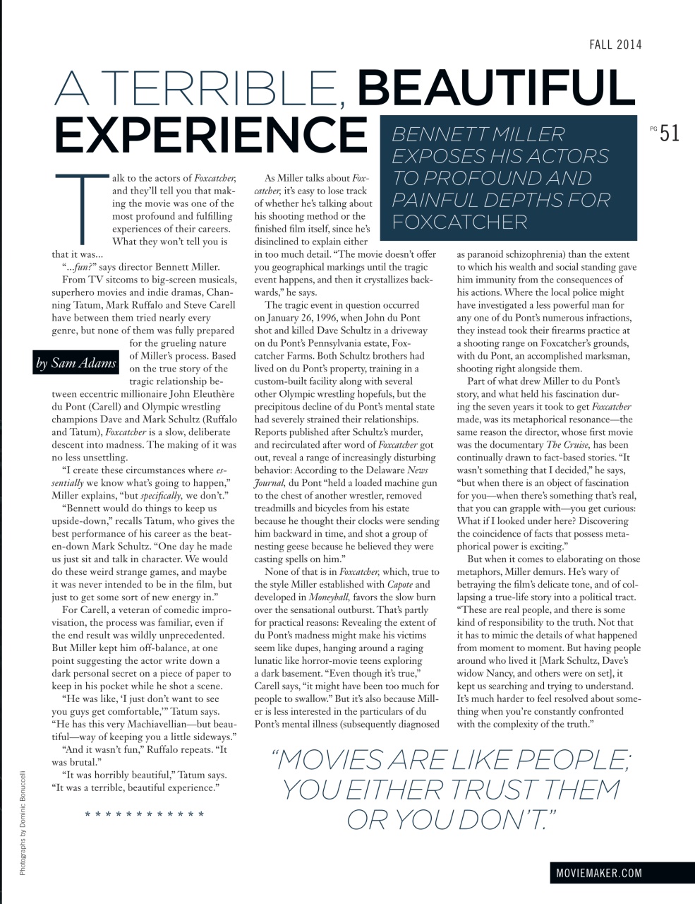 MovieMaker Magazine Preview Pages