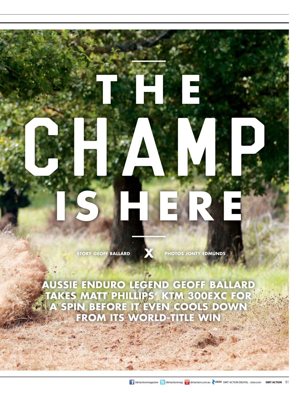 Dirt Action Preview Pages