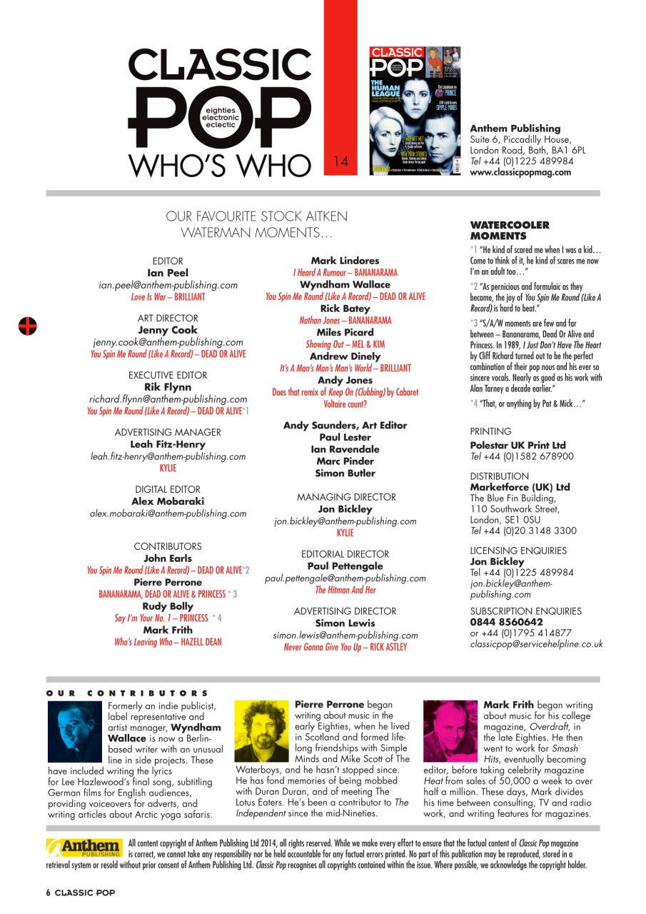 Classic Pop Preview Pages