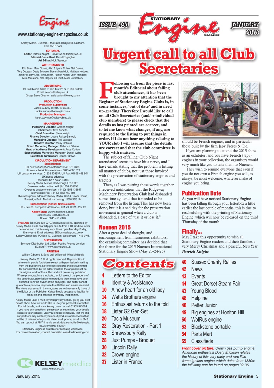 Stationary Engine Preview Pages