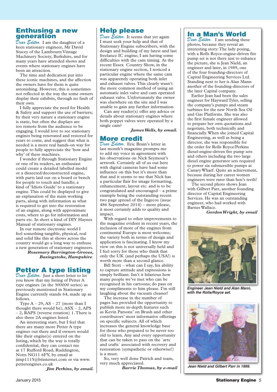 Stationary Engine Preview Pages