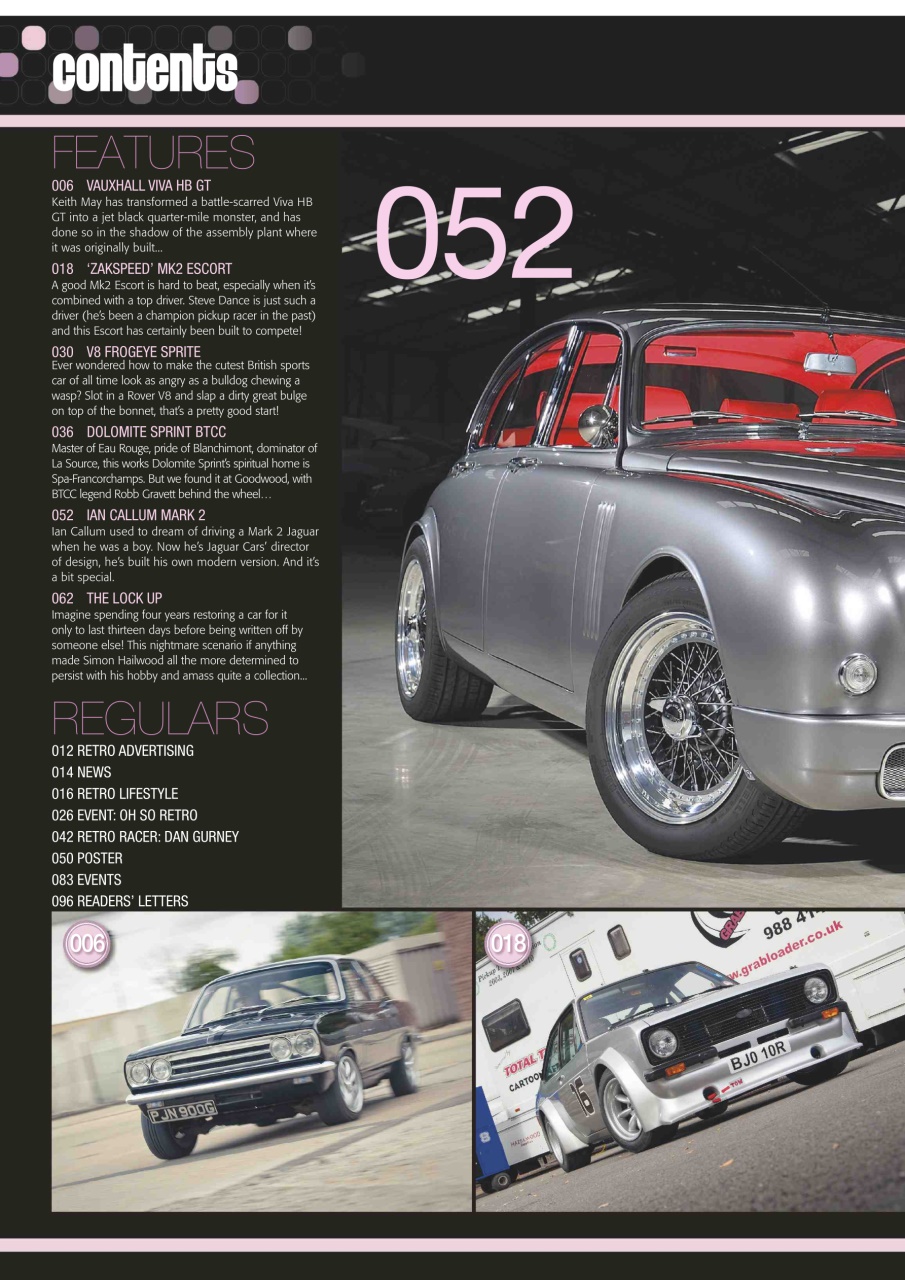 Retro Cars Preview Pages