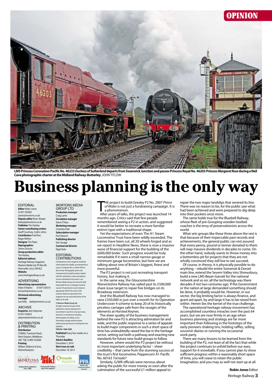 Heritage Railway Preview Pages