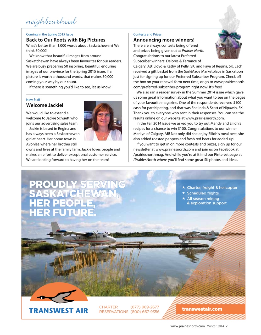Prairies North Magazine Preview Pages