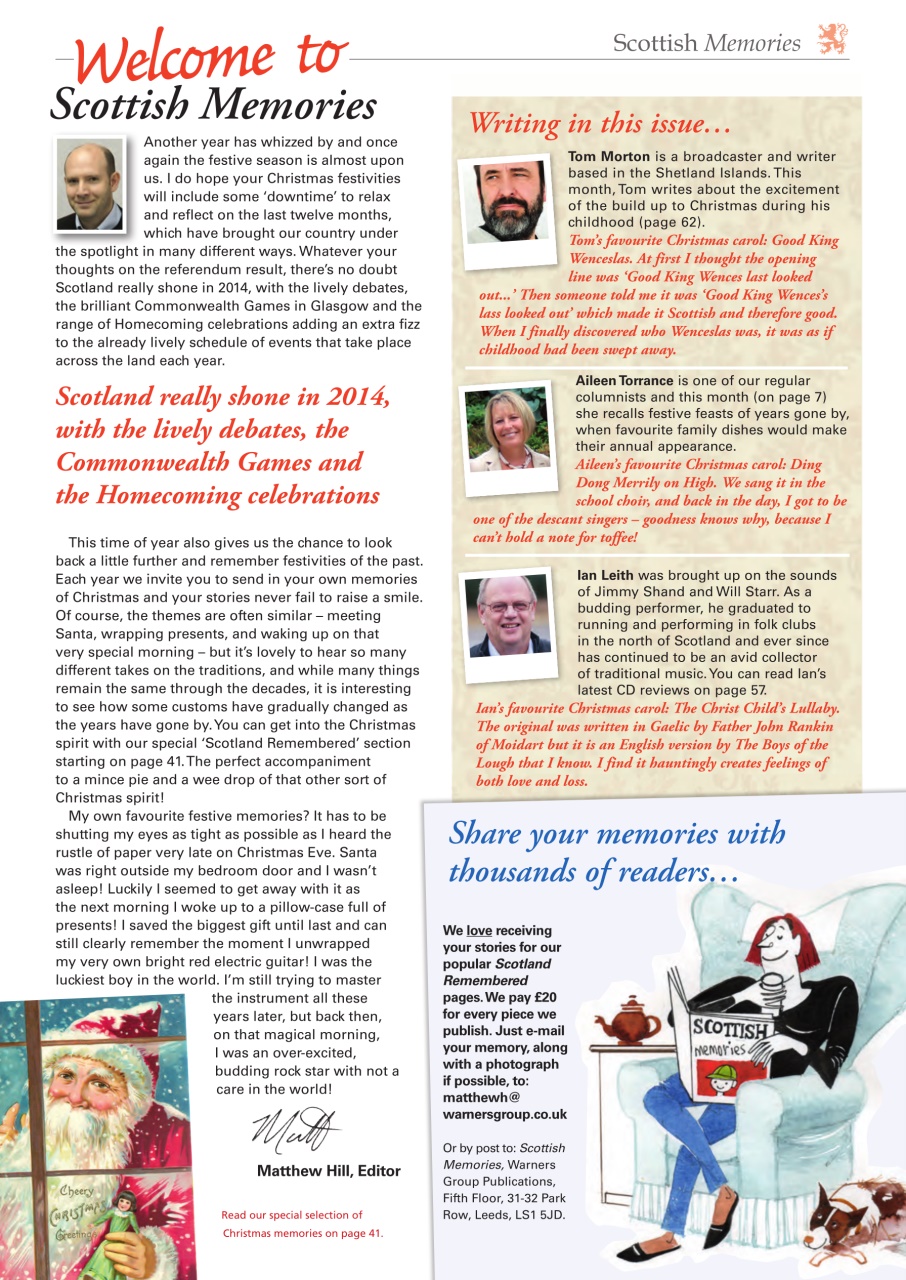 Scottish Memories Preview Pages