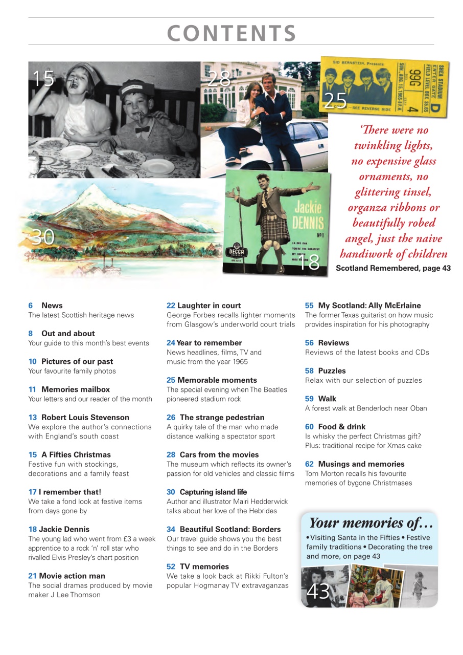 Scottish Memories Preview Pages