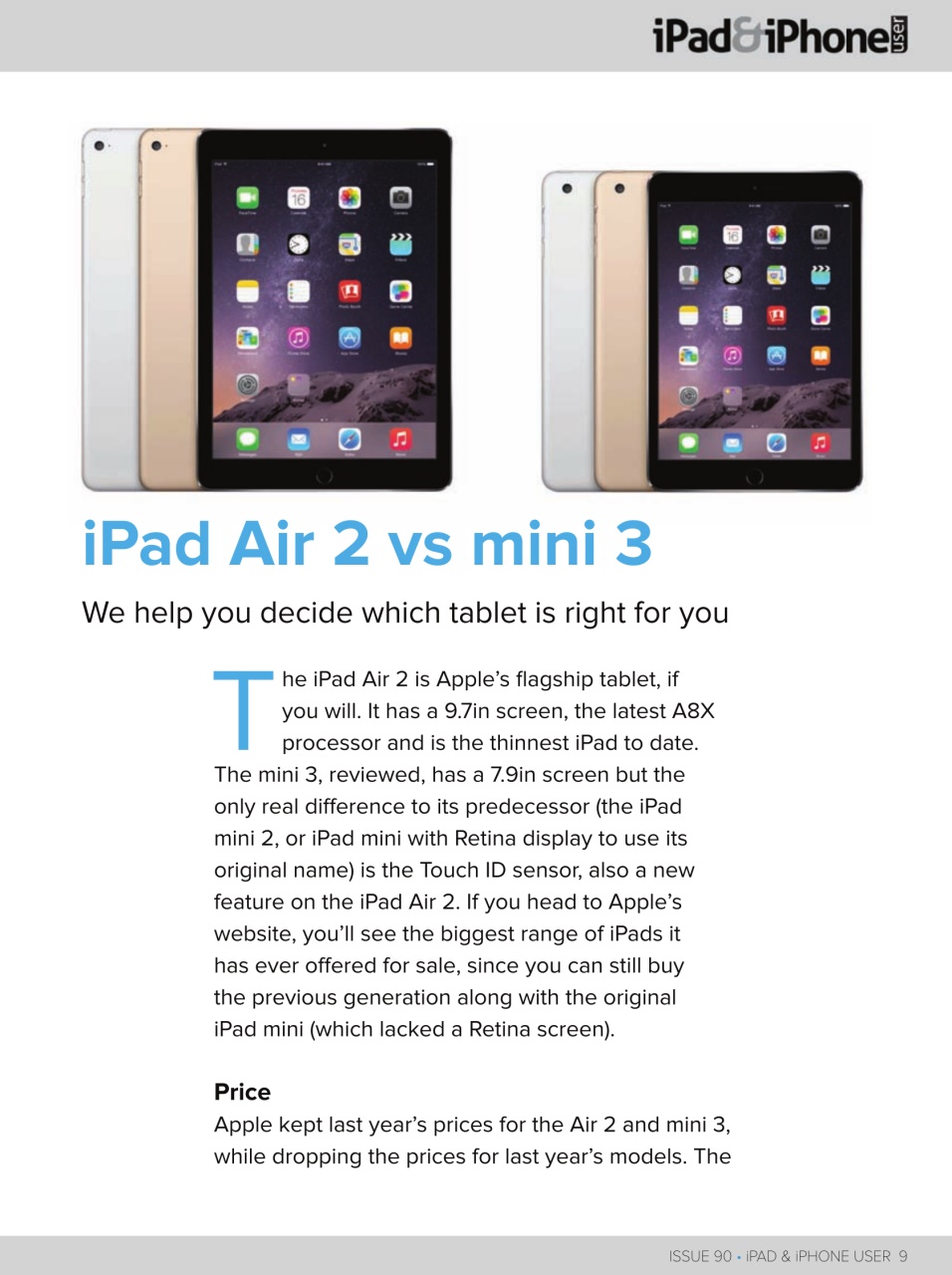 iPad and iPhone User Preview Pages