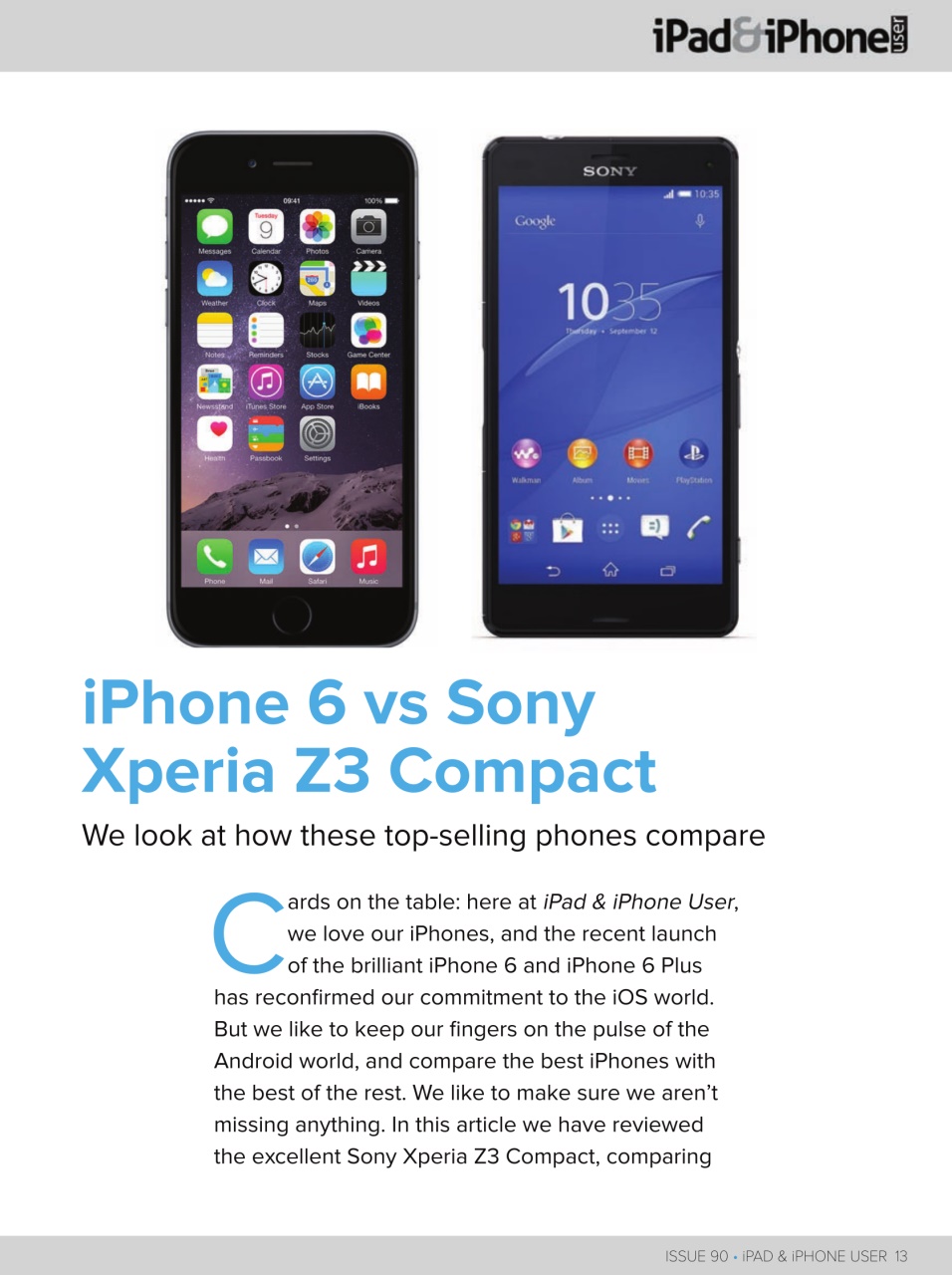 iPad and iPhone User Preview Pages