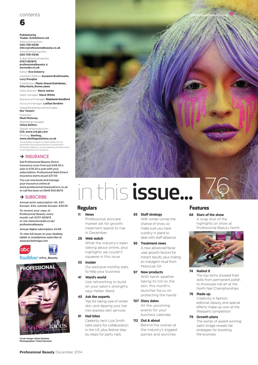 Professional Beauty Preview Pages