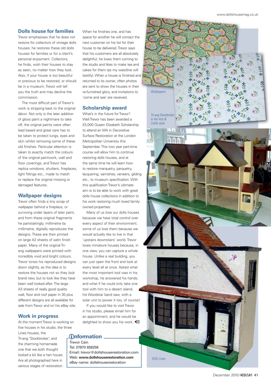 Dolls House and Miniature Scene Preview Pages