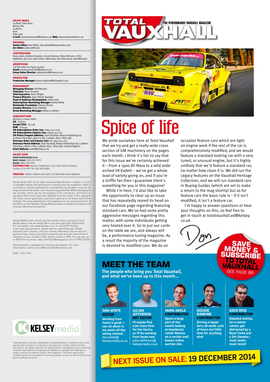 Performance Vauxhall Preview Pages