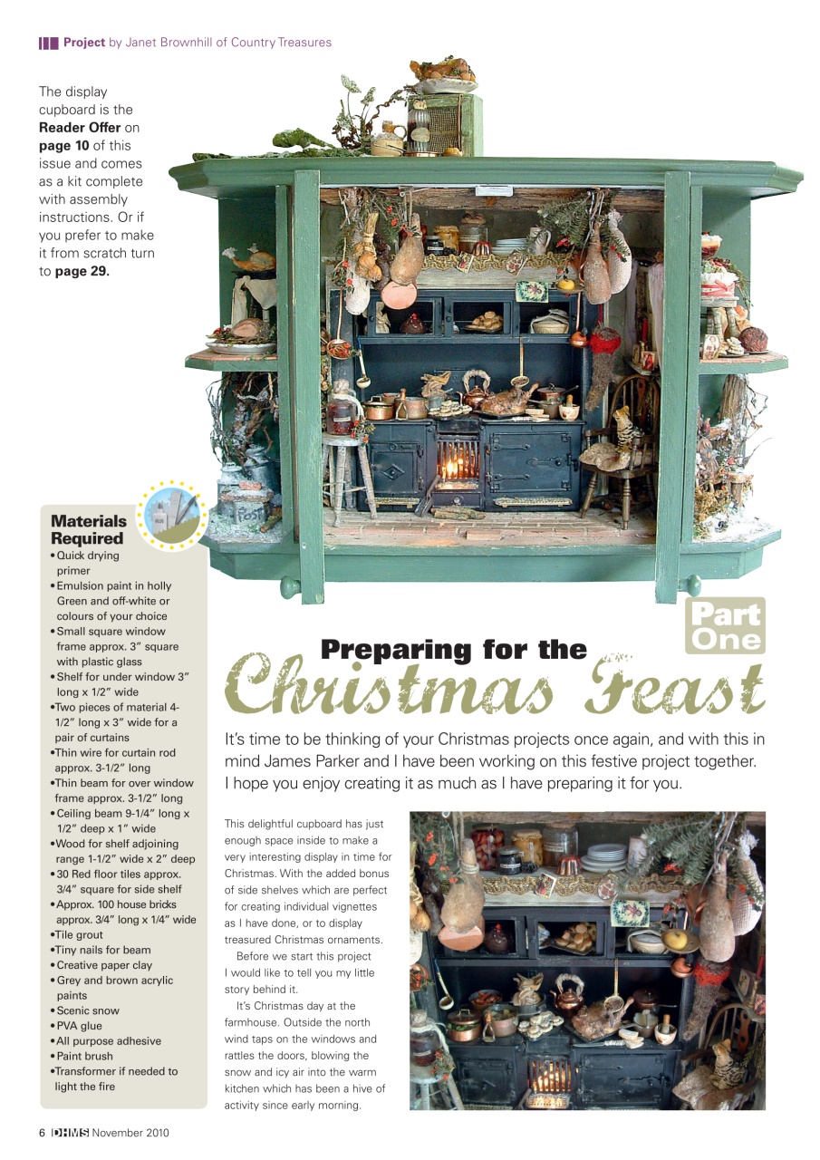 Dolls House and Miniature Scene Preview Pages