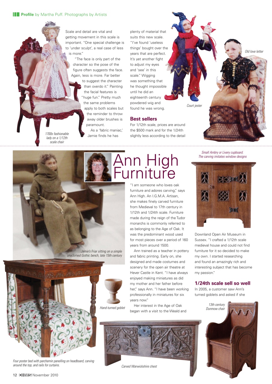 Dolls House and Miniature Scene Preview Pages