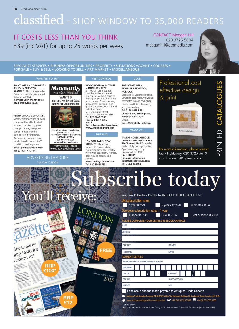 Antiques Trade Gazette Preview Pages