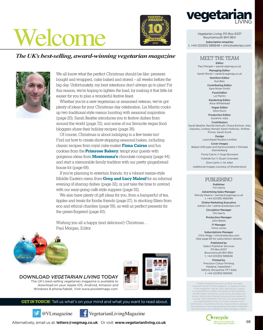 Vegetarian Living Preview Pages
