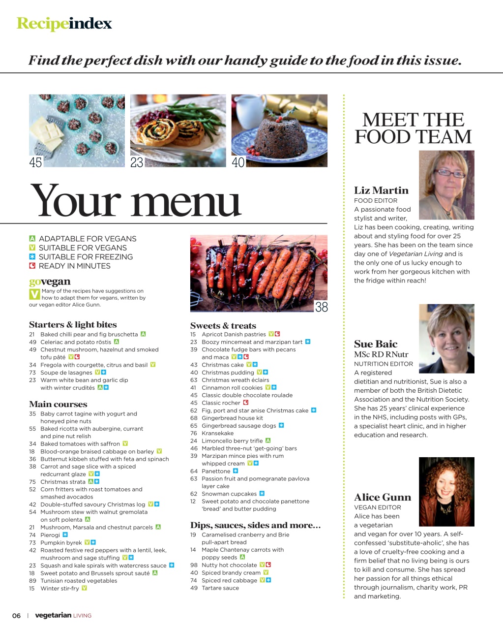 Vegetarian Living Preview Pages