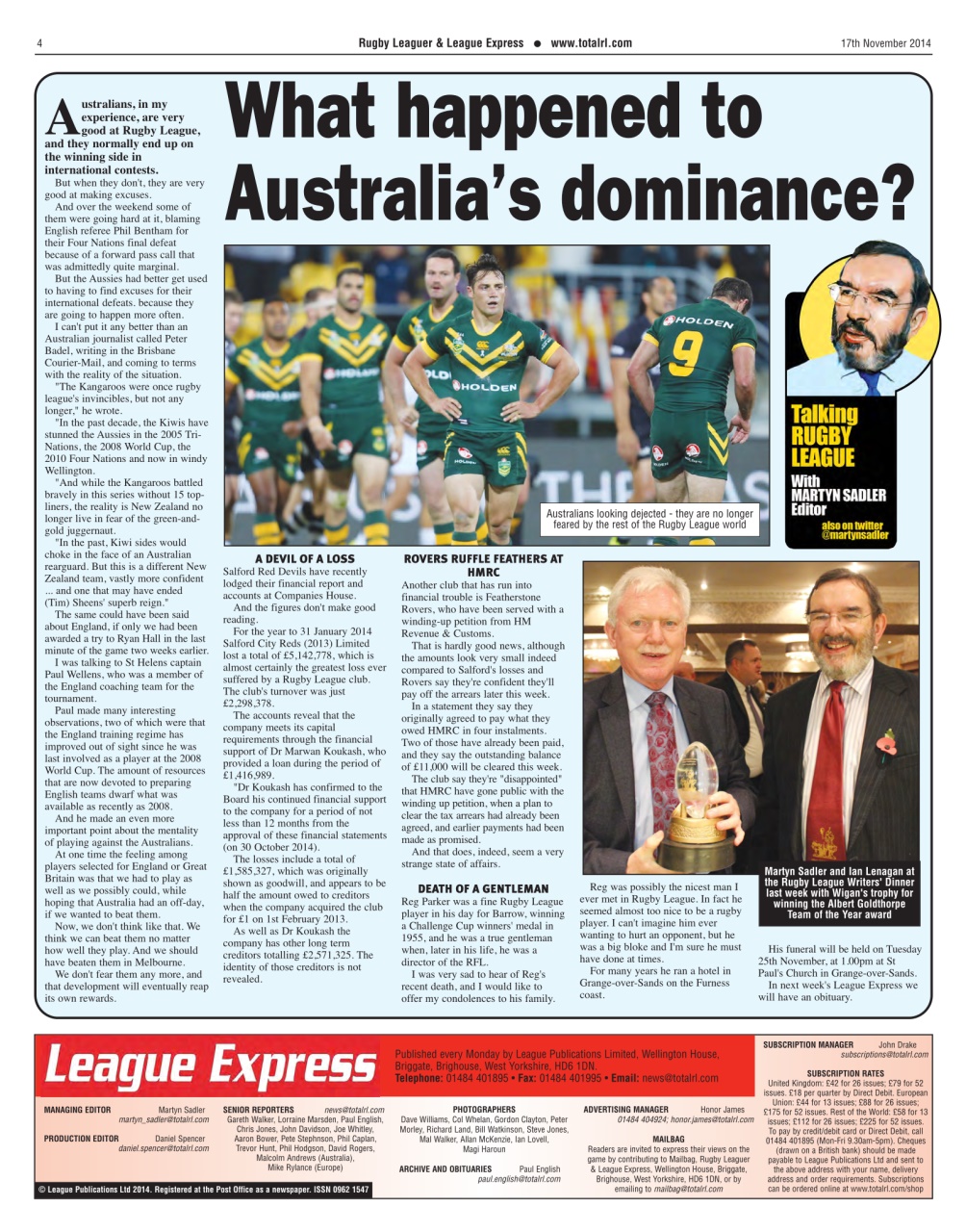 League Express Preview Pages