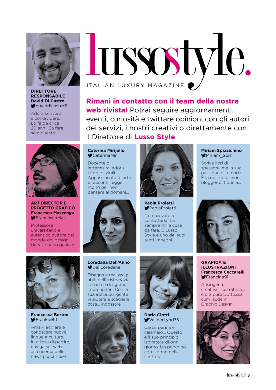 Lusso Style Preview Pages