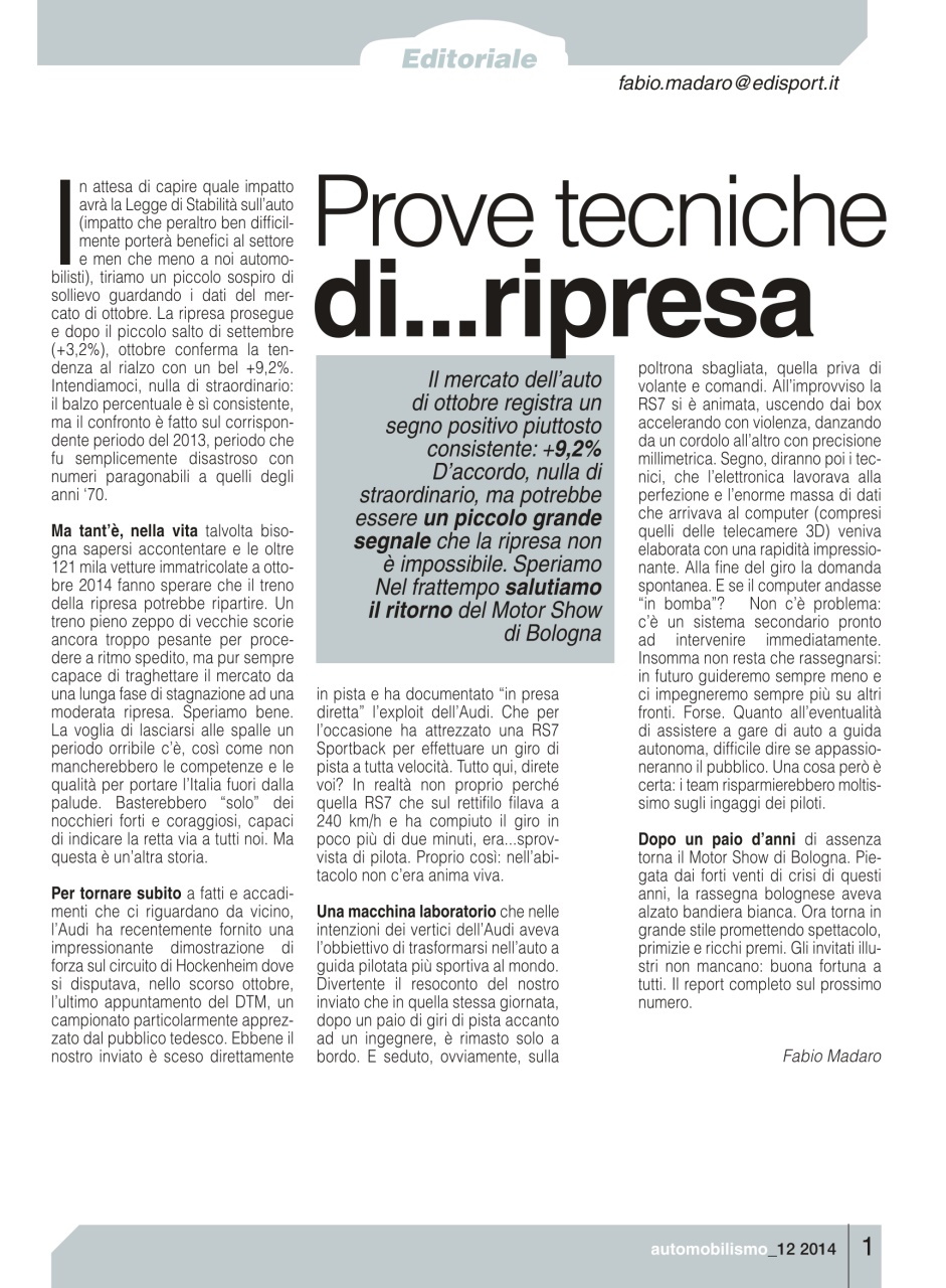 Automobilismo Preview Pages