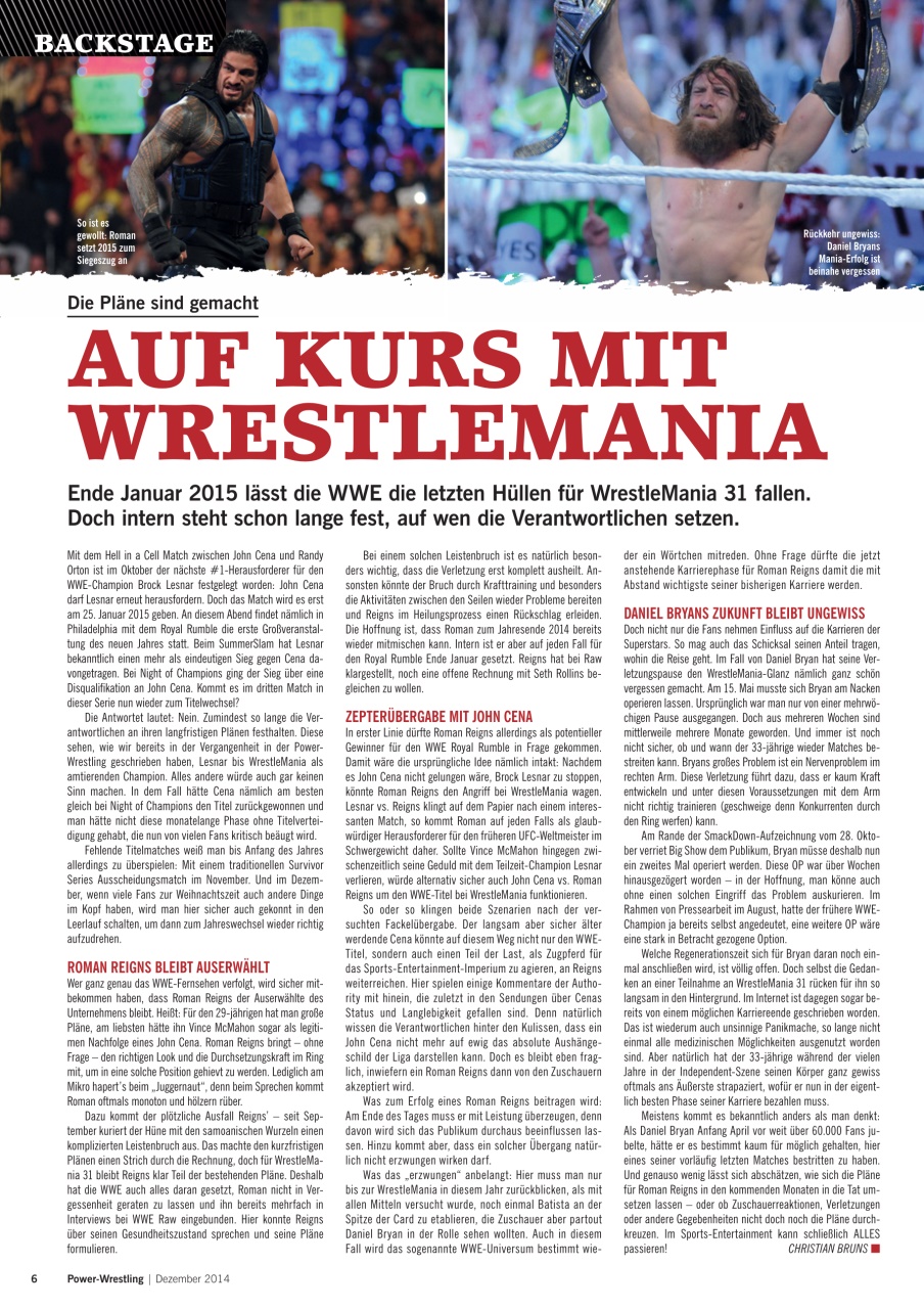 Power-Wrestling Preview Pages