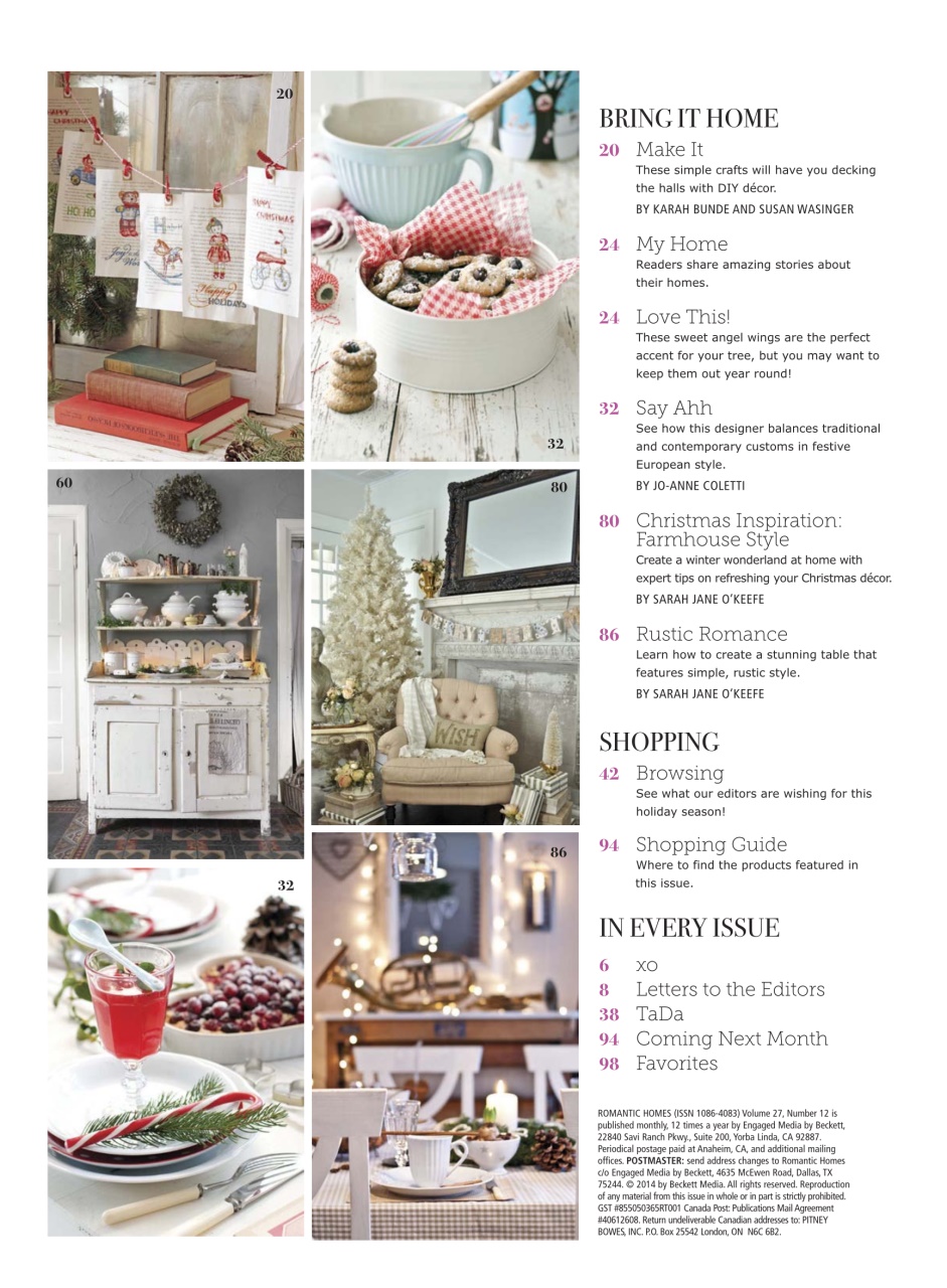 Romantic Homes Preview Pages