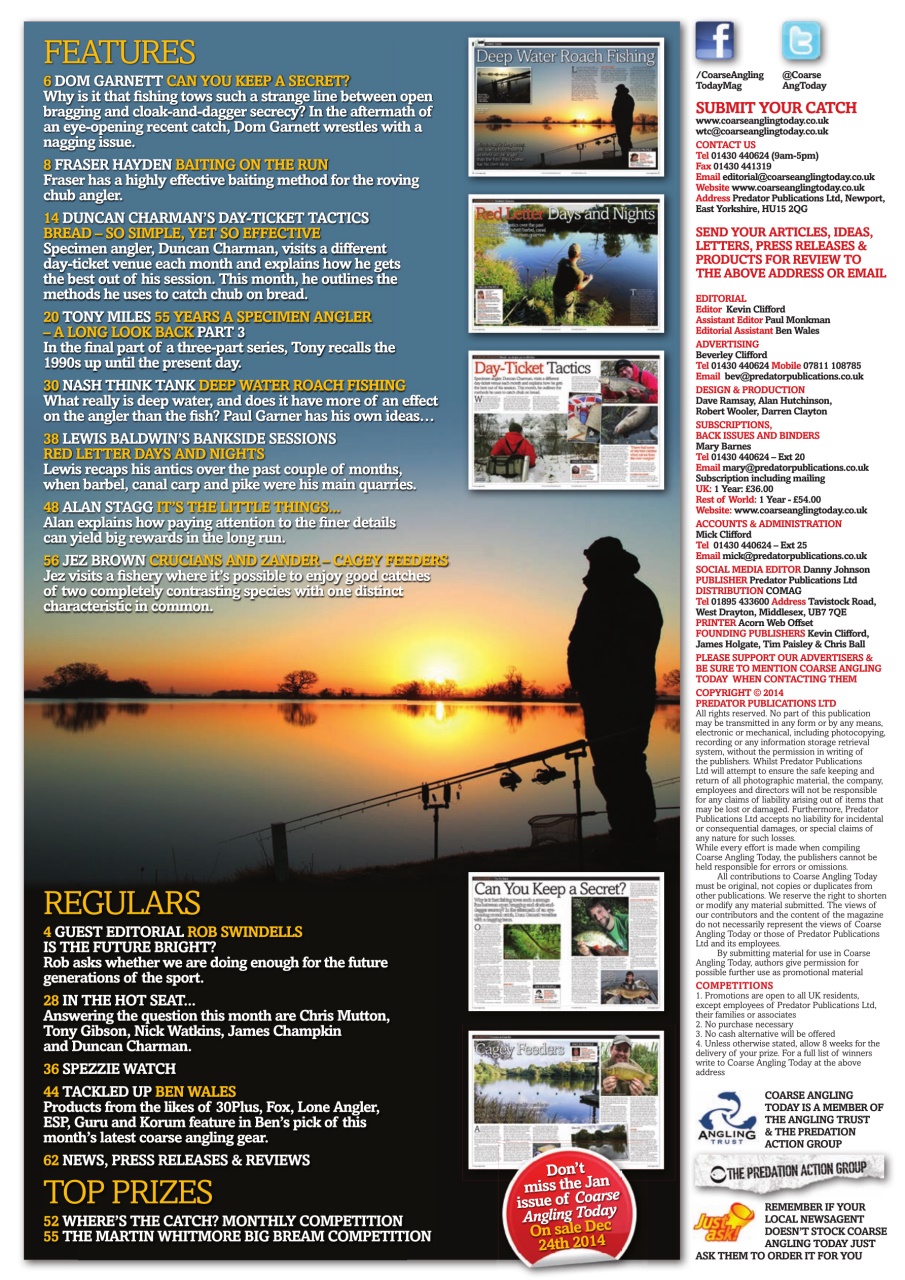 Coarse Angling Today Preview Pages