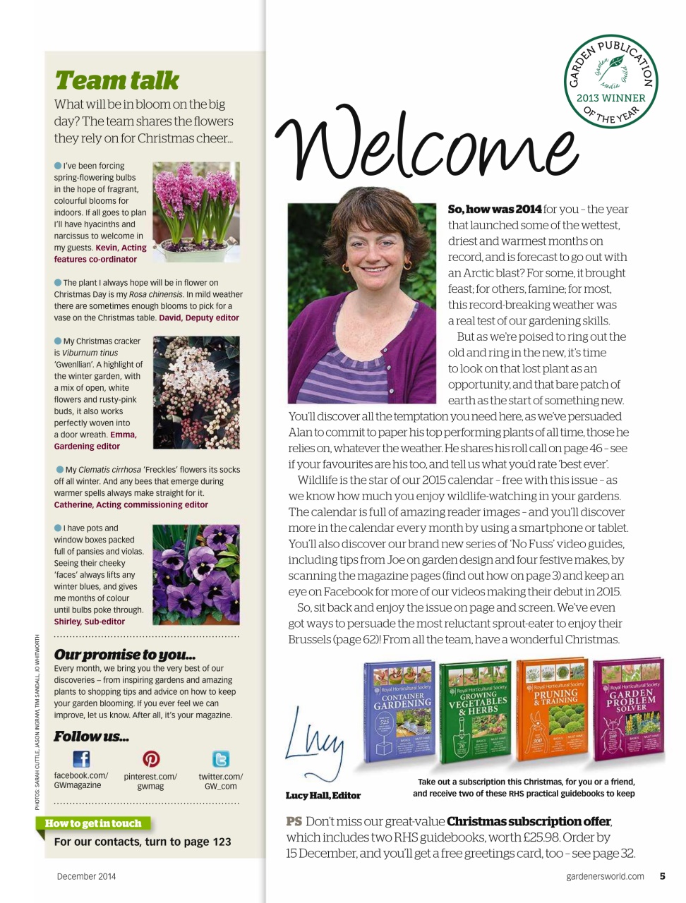 BBC Gardeners’ World Magazine Preview Pages