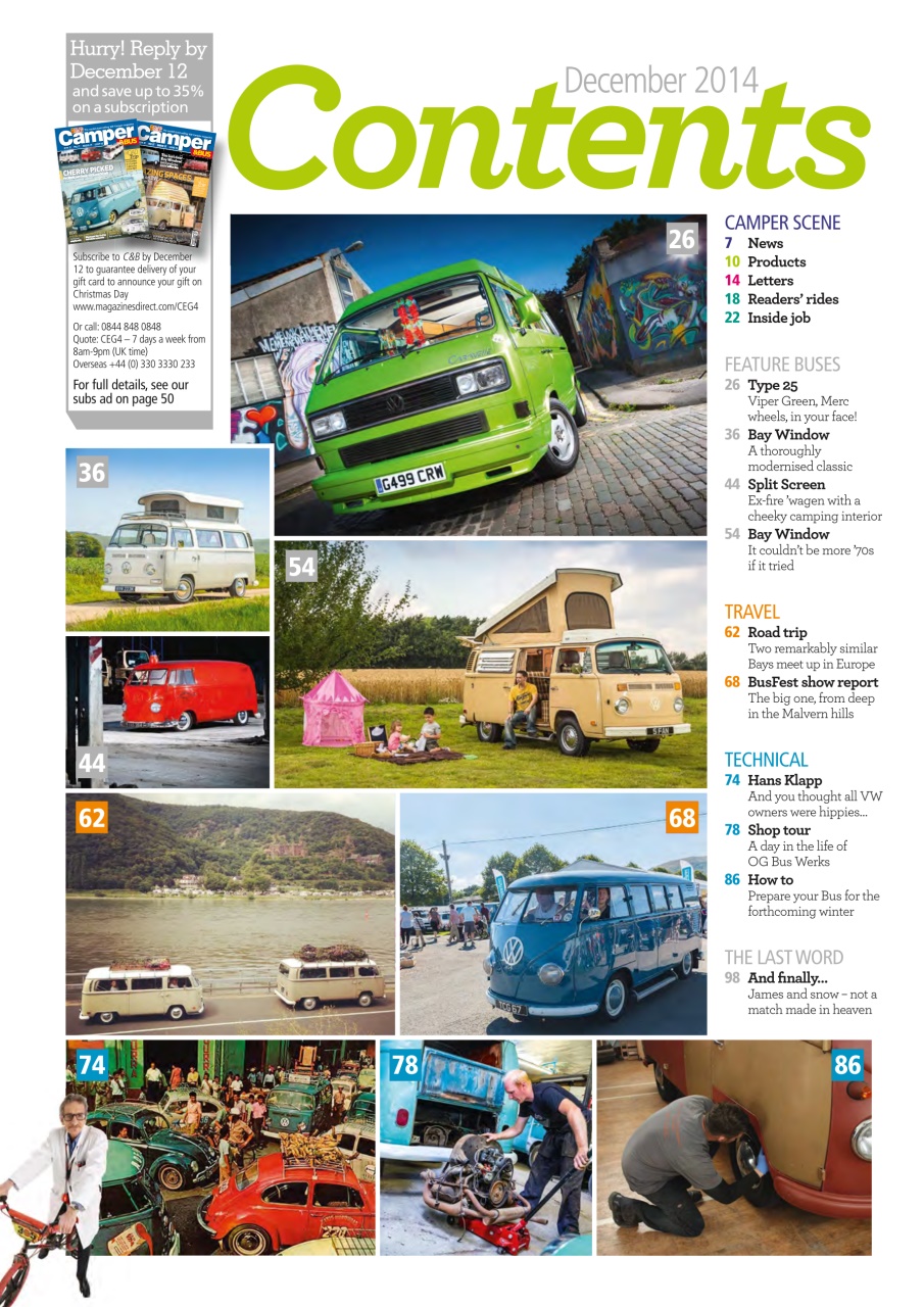VW Camper Preview Pages