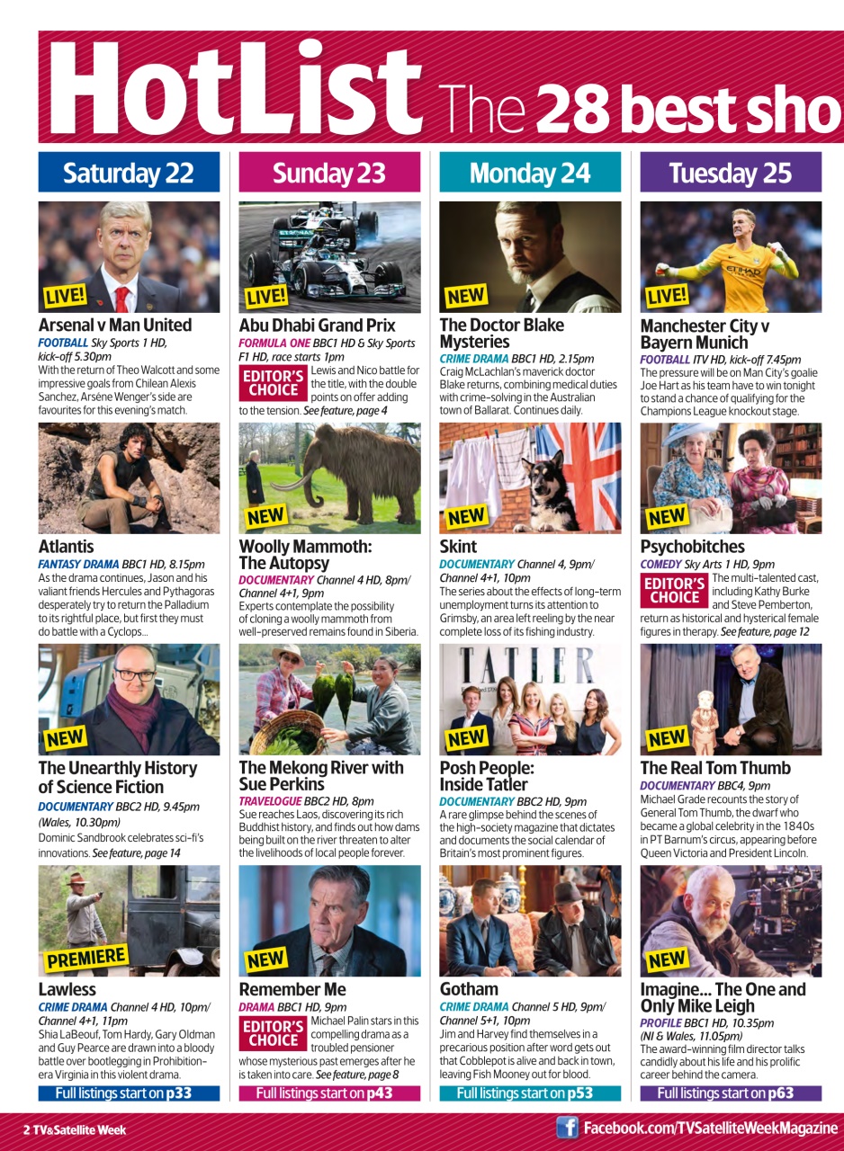 TV & Satellite Week Preview Pages