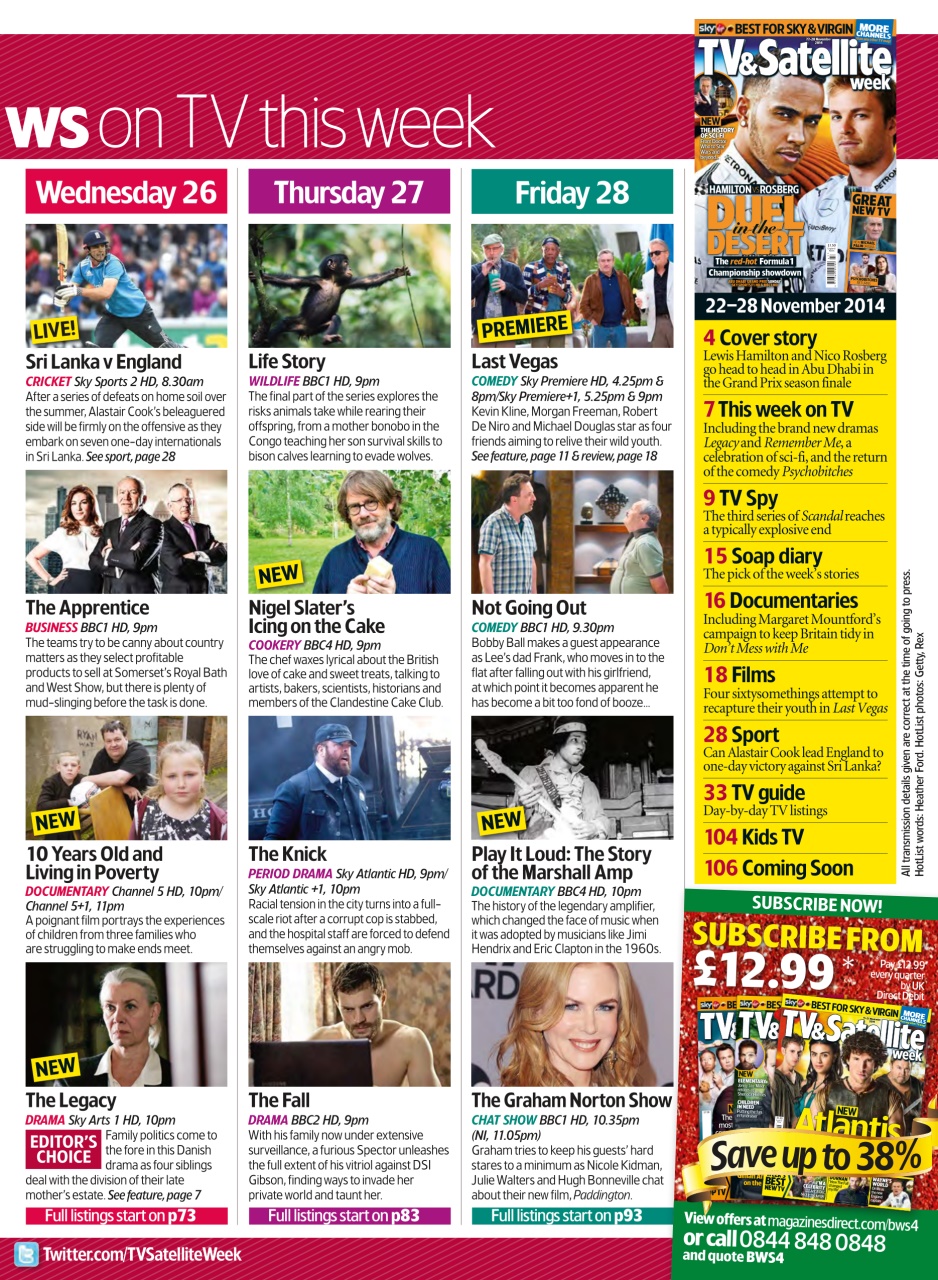 TV & Satellite Week Preview Pages