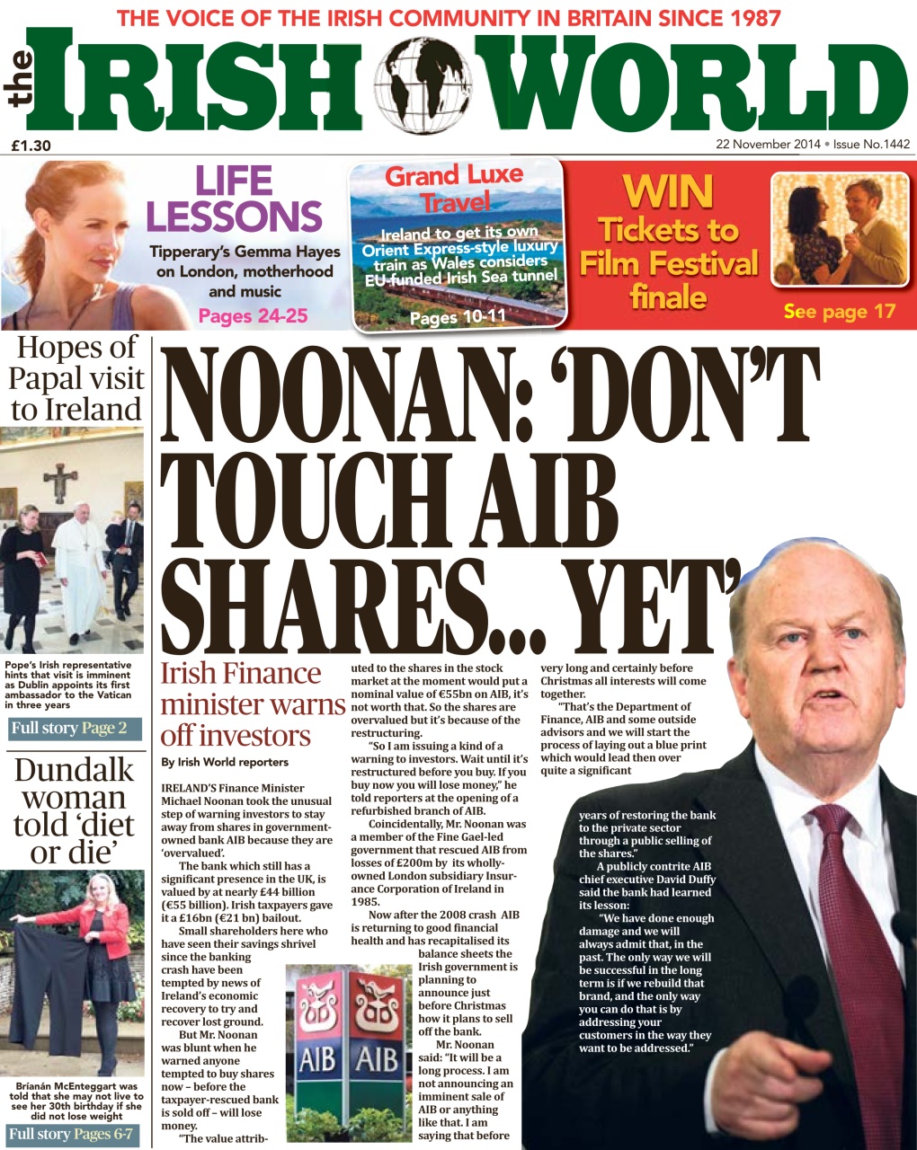 Irish World Preview Pages