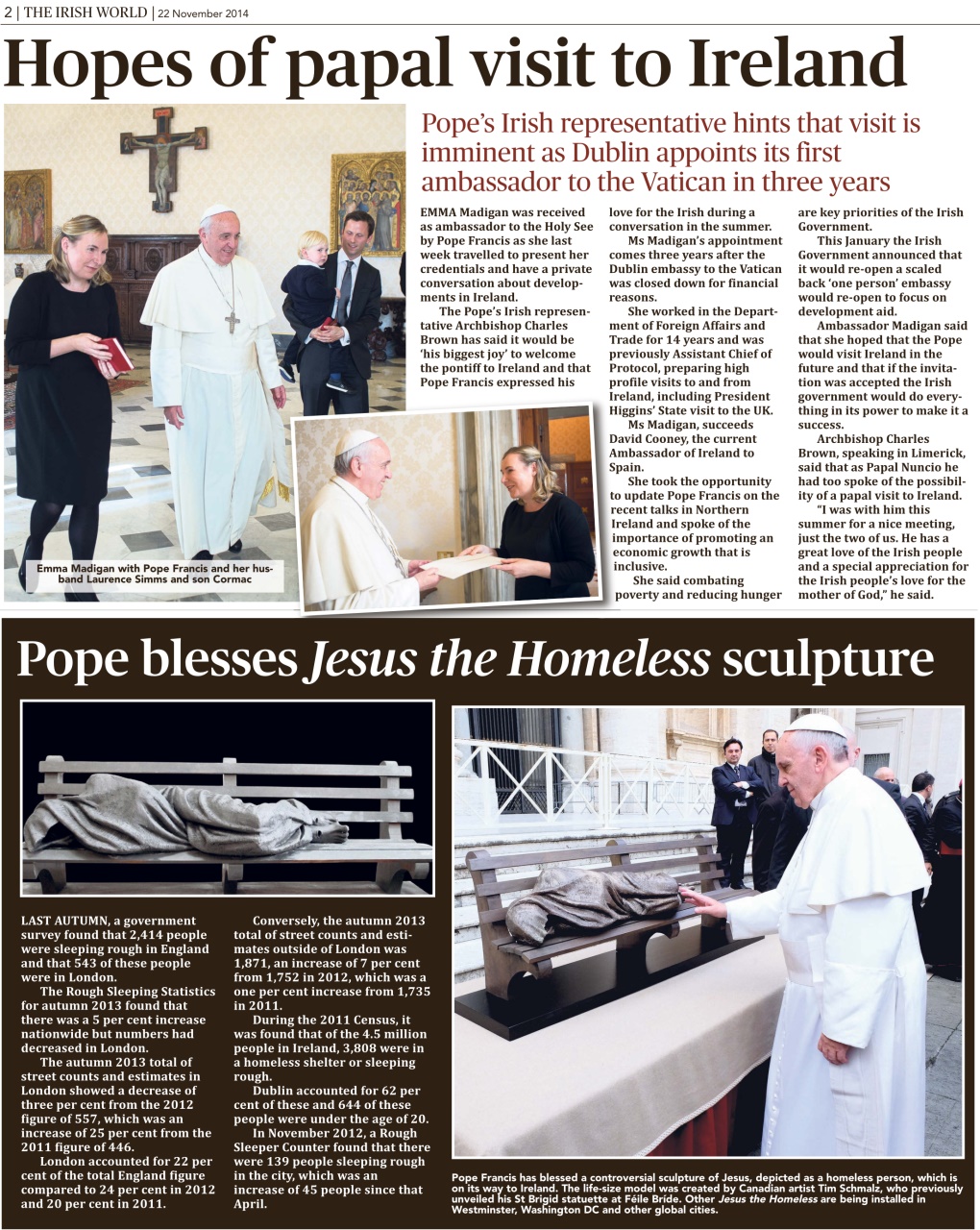 Irish World Preview Pages