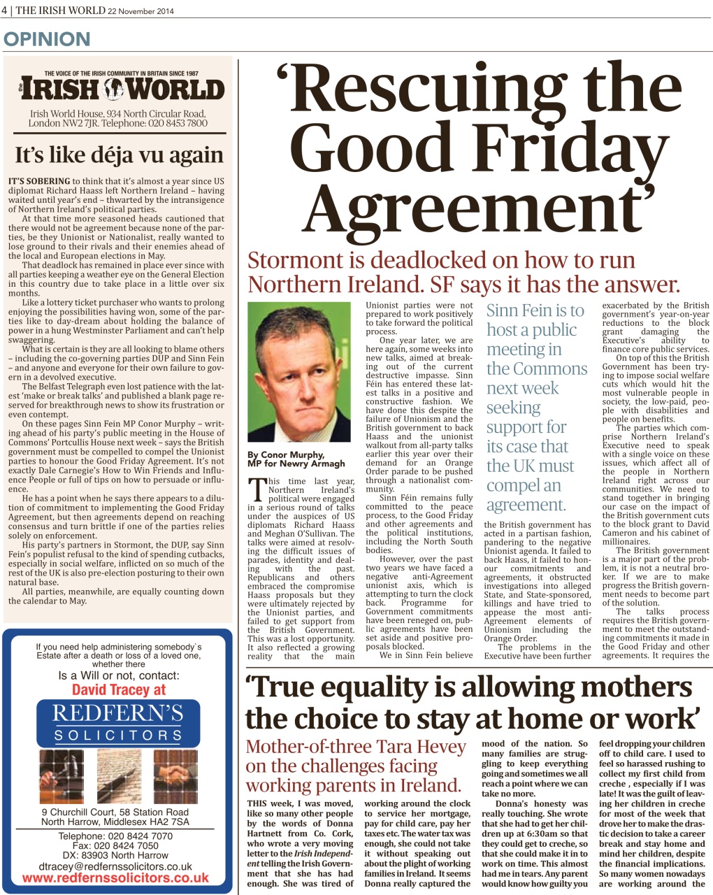 Irish World Preview Pages