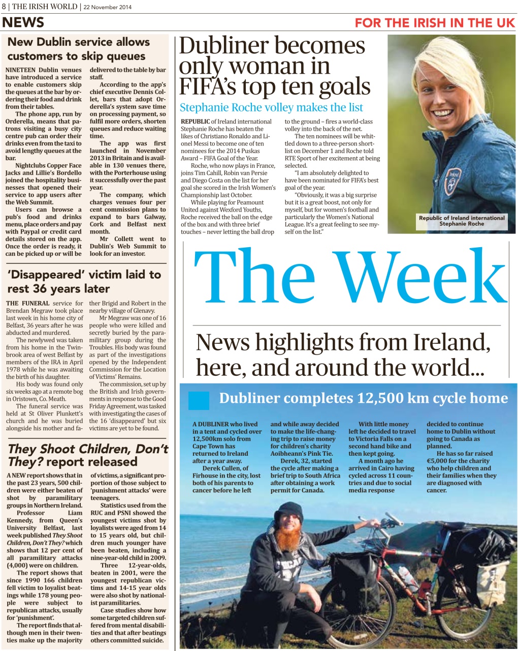 Irish World Preview Pages