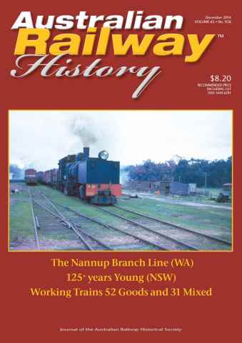 Australian Railway History issue Dec-14