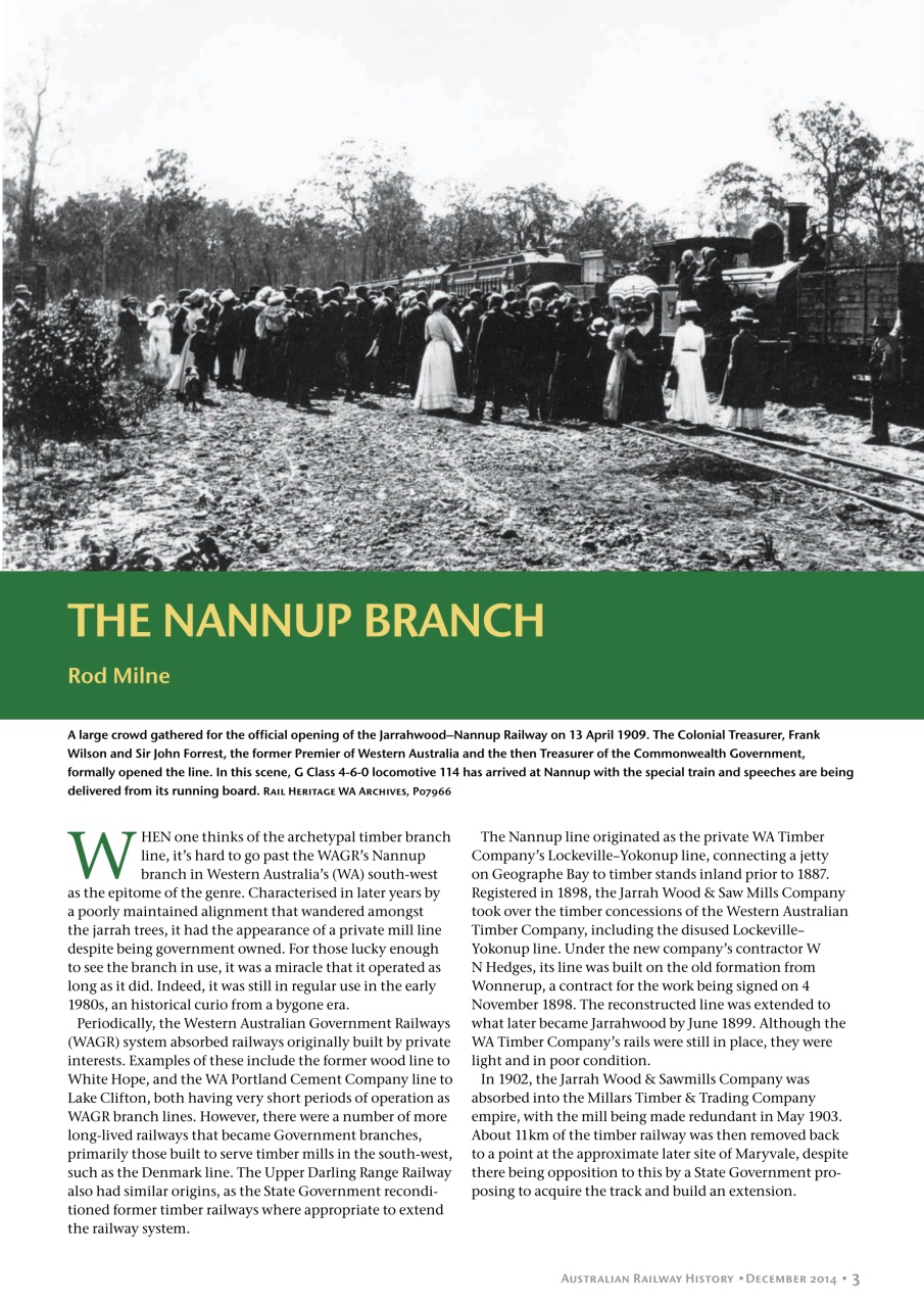 Australian Railway History Preview Pages